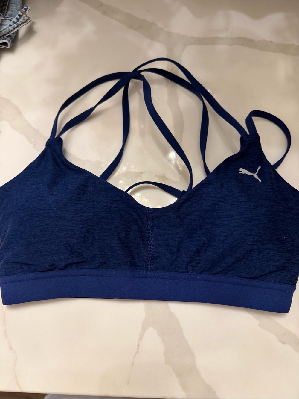 Puma Navy Multi-Strap Sports Bra